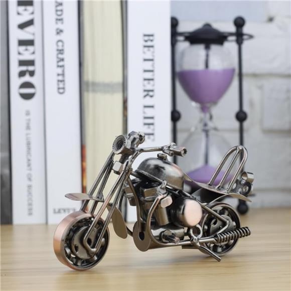 Motorcycle Gifts for Men, Harley Davidson, Vintage Metal Motorcycle - Picture 5 of 7